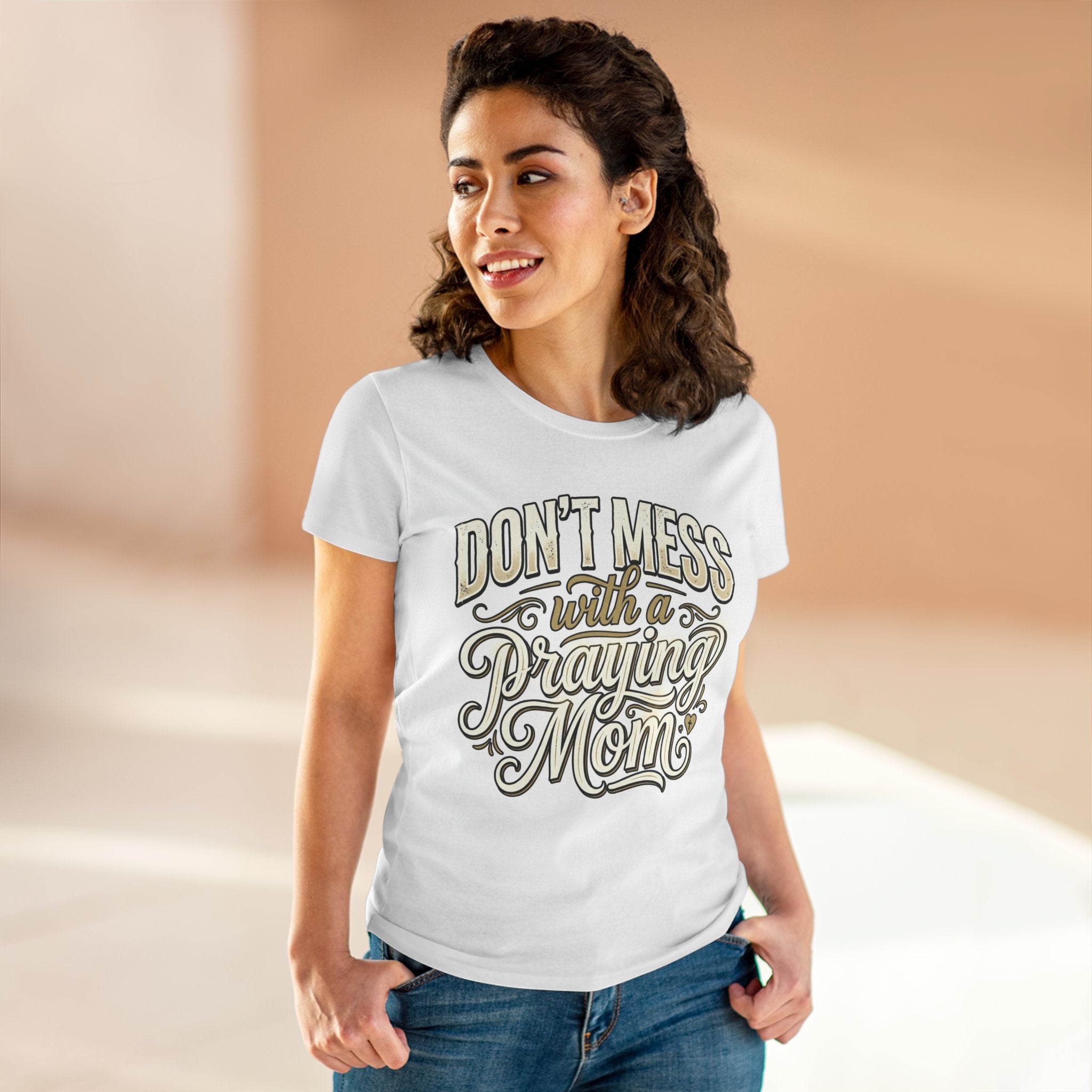 Don't Mess with a Praying Mom T-Shirt | Religious Faith Mother's Day Gift
